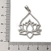 304 Stainless Steel Pendants STAS-O005-07P-3