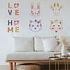 6Pcs 6 Styles Hexagon PET Hollow Out Drawing Painting Stencils DIY-WH0394-0038-7