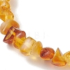 Natural Amber Chip Beads Stretch Bracelets for Women BJEW-JB13337-3