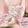 10Pcs 5 Styles Happy Mother's Day Flower Printed Paper Packing Tote Bags CARB-TA0001-19-7