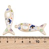 Printed Alloy Enamel Pendants RB-CBAA915-02G-04-3