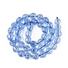 Crackle Transparent Glass Beads Strands GLAA-N068-04A-02-2