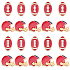 20Pcs 2 Styles Alloy Enamel Beads ENAM-SC0008-24B-1