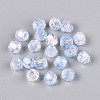 Transparent Spray Painted Glass Beads X1-EGLA-N018-4mm-05-2