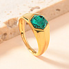 304 Stainless Steel with Cubic Zirconia Finger Rings FS-WG76F9A-39-1