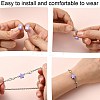 14 Sets 7 Colors Star Alloy Magnetic Clasps PALLOY-CJ0002-29-3