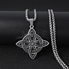 Viking Triskelion Knot 201 Stainless Steel Pendant Necklaces for Men FS-WG900AF-01-1
