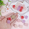 20Pcs 4 Colors Drusy Cube Resin Rhinestone Beads RESI-PA0001-43A-3