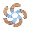 Resin & Walnut Wood Pendants RESI-S389-007A-2