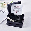 Word Love You Forever Stainless Steel Interlocking Knot Link Bracelet JB752A-3