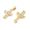 Brass Pave Cubic Zirconia Pendants CU-CBAD360-05G-01-2
