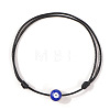 Resin Enamel Evil Eye Beaded Braided Bracelets VX2201-2-1