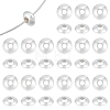 BENECREAT 30Pcs 925 Sterling Silver Spacer Beads STER-BC0001-89-1