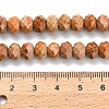 Natural Orange Sesame Jasper Beads Strands G-Z111-A41-6