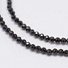 Natural Black Spinel Beads Strands G-E351-01A-2