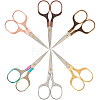 6Pcs 6 Colors Stainless Steel Embroidery Scissors AJEW-CY0003-16-7
