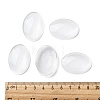 Transparent Oval Glass Cabochons LS-GGLA-R022-35x25-5