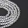 Transparent Glass Beads Strands EGLA-A039-T4mm-D13-2