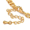 Brass Charm Bracelets for Women BJEW-U008-19G-03-3