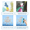 Waterproof PVC Colored Laser Stained Window Film Adhesive Stickers DIY-WH0256-077-3