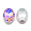 Pointed Back Glass Rhinestone Cabochons RGLA-T018-13x18mm-01-2