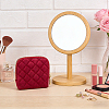 Rhombus Textured Velvet Jewelry Storage Zipper Pouches for Earrings Rings Bracelets Necklaces ABAG-WH0085-012B-5