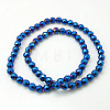 Non-Magnetic Synthetic Hematite Beads Strands G-C018-6mm-2
