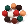 Rubberized Style Imitated Silicone Acrylic Beads MACR-T048-01A-01-1