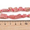 Raw Rough Natural Rhodonite Beads Strands G-D101-A02-5