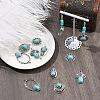 12Pcs 6 Styles Dyed Synthetic Turquoise Pendants FIND-SZ0019-80-6