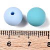 Rubberized Style Imitated Silicone Acrylic Beads MACR-T048-01C-12-3