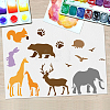 6Pcs 6 Styles PET Hollow Out Drawing Painting Stencils DIY-MA0001-95A-5