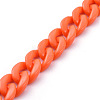 Handmade Opaque Acrylic Curb Chains X-AJEW-JB00662-04-2