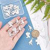 Unicraftale 30 Pcs 3 Styles 304 Stainless Steel Stamping Blank Tag Pendants STAS-UN0022-32-2