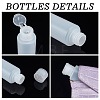 100ml PE Plastic Empty Refillable Flip Cap Bottles LS-MRMJ-WH0037-13C-2