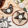 2Pcs 2 Styles Resin Candle Holder AJEW-GA0002-87B-4