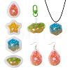 12Pcs 6 Styles DIY Pendants Silicone Molds DIY-TA0015-43-3