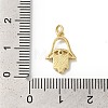 Rack Plating Brass Cubic Zirconia Charms KK-G504-18G-02-3