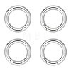 Unicraftale 4Pcs 304 Stainless Steel Spring Gate Rings STAS-UN0041-71-1