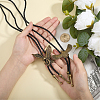 2Pcs 2 Styles Alloy Eagle Pendant Bolo Tie Necklaces NJEW-HY0001-16-4