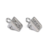 Brass Micro Pave Cubic Zirconia Charms KK-A280-11P-1