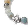 4Pcs 4 Styles Gemstone Beaded Stretch Bracelets BJEW-JB11100-4