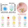 20Pcs 10 Styles Translucent Resin & Acrylic Pendants RESI-TA0002-50-3