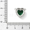 Brass Pave Cubic Zirconia Pendants KK-CBA74BF-01P-05-3