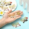 6Pcs 3 Style Steel Brooches JEWB-CJ00006-4