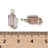 Half Plated Glass Charms KK-P242-23G-01-3