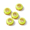 Rack Plating Brass Cubic Zirconia Beads KK-C007-15G-03-2