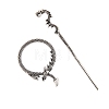 Tibetan Style Alloy Hair Sticks PW-WGCE4EE-02-1