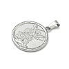 Religion Theme 304 Stainless Steel Pendants STAS-F336-06D-P-2