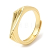 Rack Plating Brass Adjustable Ring for Women RJEW-Q770-27G-3
